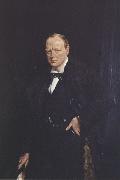 Sir William Orpen Winston Churchill Spain oil painting artist